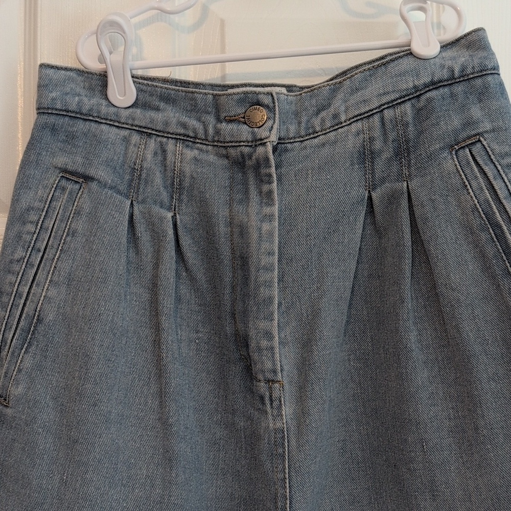 C/Meo Collective Women's High-waisted Light Blue Denim Utility Barrel Jeans - Picture 2 of 10